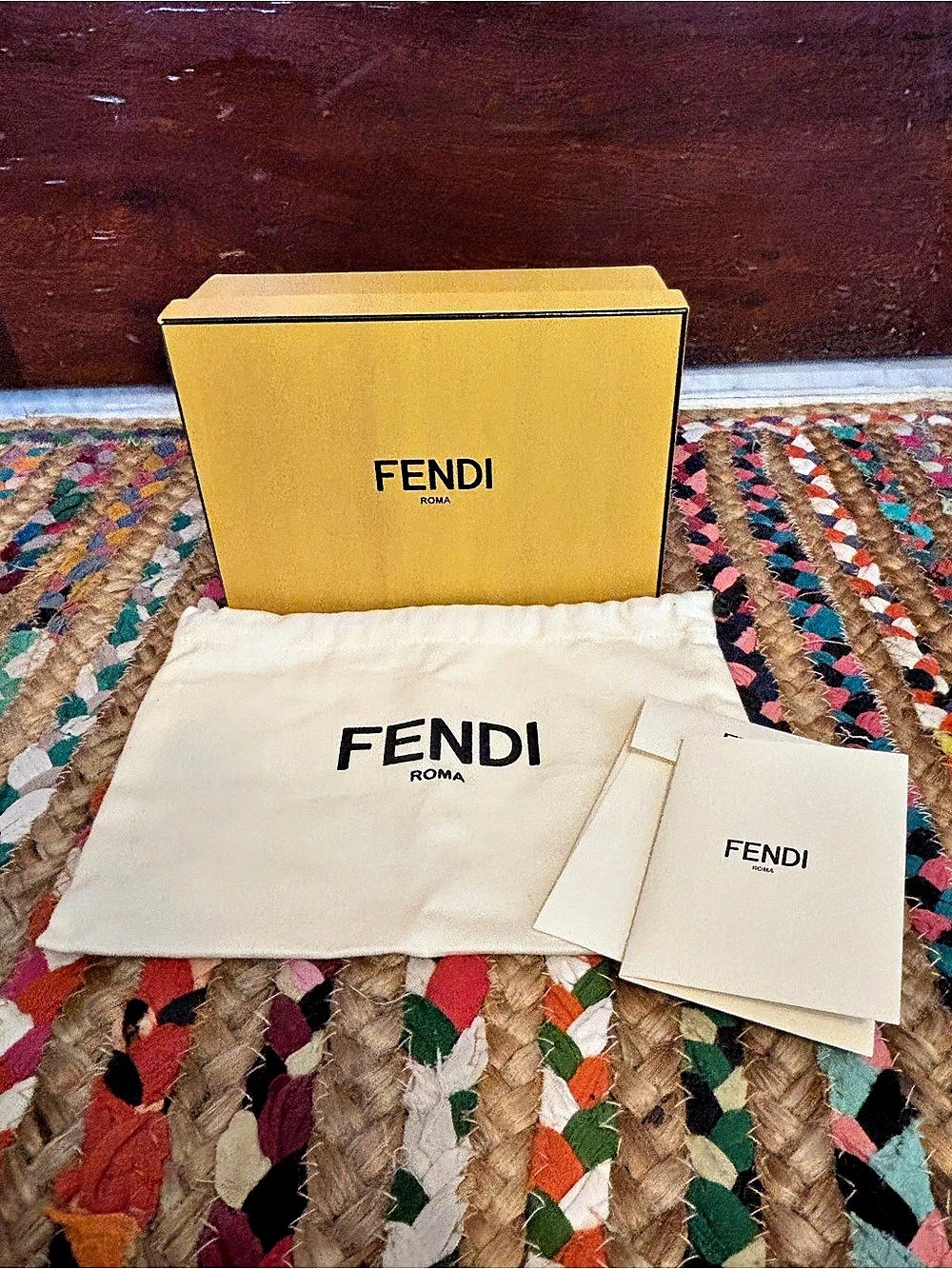 Fendi Box & Dust Bag Set Like New